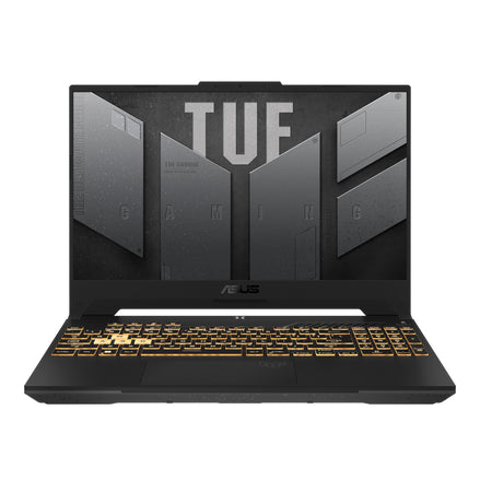 ASUS TUF Gaming F15 with Intel® Core™ i7-12700H and NVIDIA® RTX™ 3050ti. Fluid gameplay awaits on up to a FHD 144Hz display.