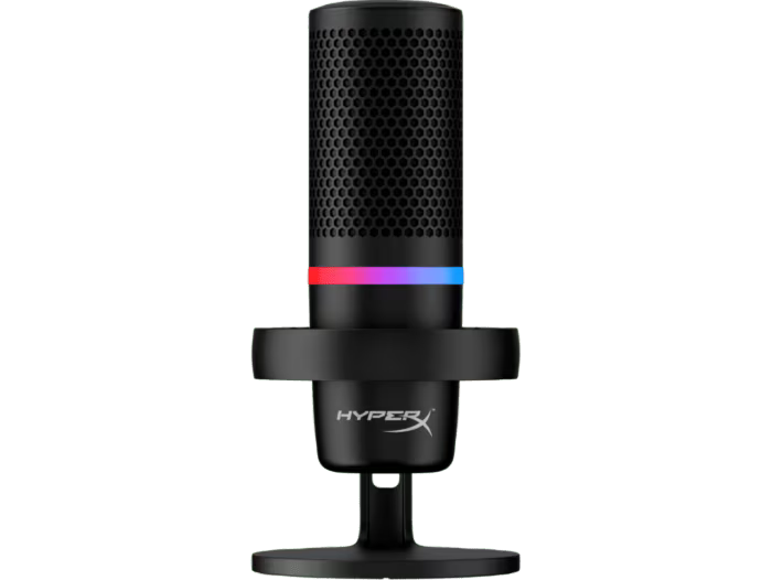 MICROPHONE / HYPERX DUOCAST RGB LIGHTING / USB / BLACK / HPRX-4P5E2AA, 2YEARS WARRANTY