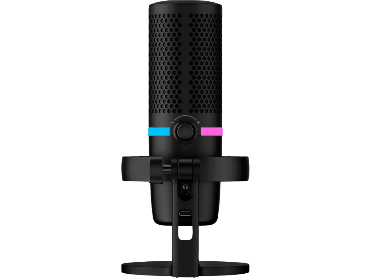 MICROPHONE / HYPERX DUOCAST RGB LIGHTING / USB / BLACK / HPRX-4P5E2AA, 2YEARS WARRANTY