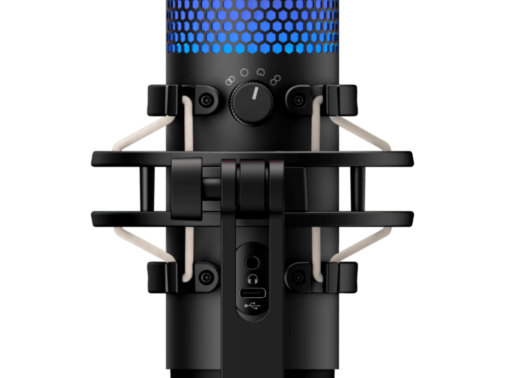 HyperX QuadCast S USB Gaming Microphone - Black Grey & White, 2Years Warranty.