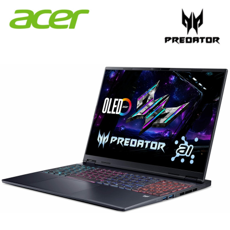Acer Predator Helios Neo 16S AI PHN16S-71-77TF 16" WQXGA Gaming Laptop (NVIDIA® GeForce RTX™ 5060, CU7-255HX,16GB,1TB SSD, W11)