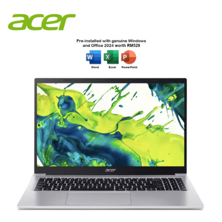 Acer Aspire Lite 15 AL15-33P-C84X / C9WF 15.6" FHD Laptop ( N150, 8GB, 512GB SSD, Intel, W11, HS+M365, Natural Titanium & Pure Silver)