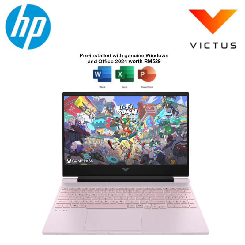 HP Victus 15-fa2446/2447TX 15.6" FHD 144Hz Gaming Laptop ( C5 210H, 16GB, 512GB SSD, RTX4050 6GB, W11, HS+M365 )
