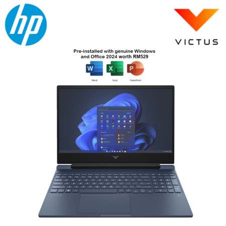 HP Victus 15-fa2446/2447TX 15.6" FHD 144Hz Gaming Laptop ( C5 210H, 16GB, 512GB SSD, RTX4050 6GB, W11, HS+M365 )