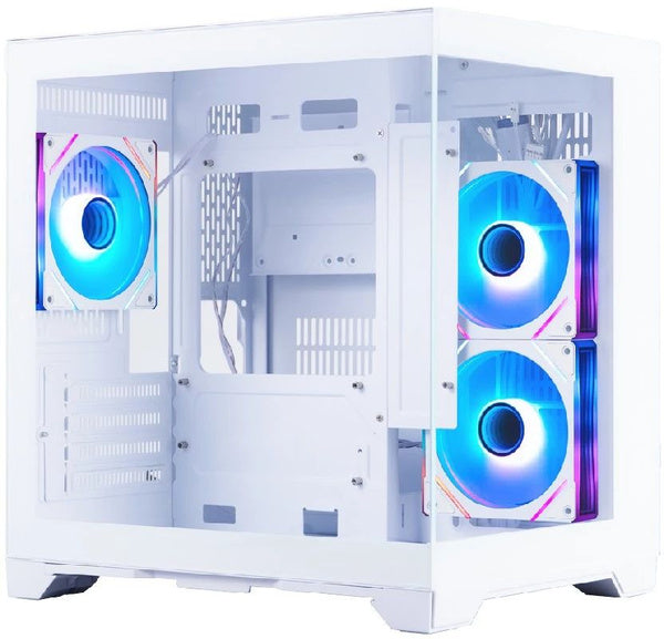 Custom Gaming Desktop PC Set, INTEL CORE I3-12100F, GIGABYTE H610M H V3 DDR4, MSI RTX 3050 6G, 8GB RAM, 512GB SSD, PUS 550W, CASE 1STPLAYER MV5-TP WHITE, MONITOR MSI PRO 25" WIN 11 PRO.