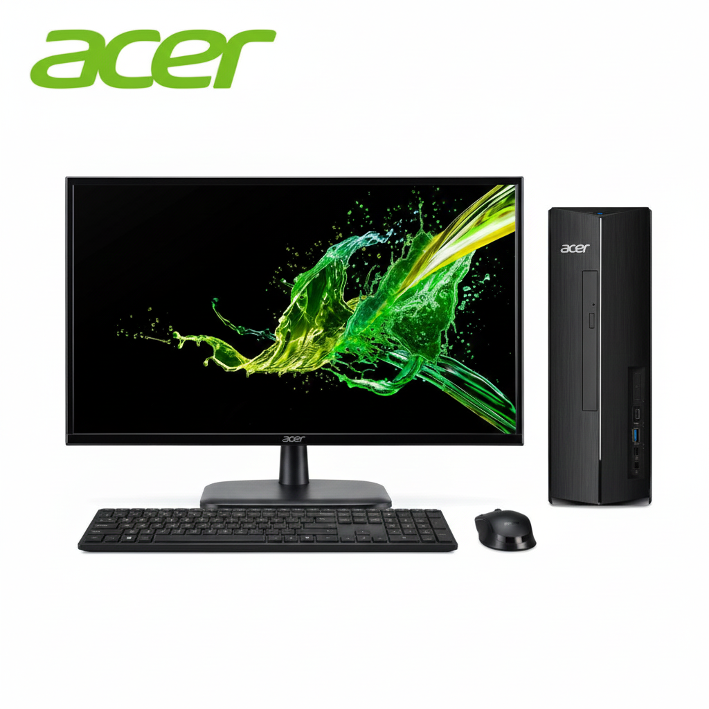 Acer Aspire XC1785-14400F Desktop PC Set whit Monitor (i5-14400, 8GB, 512GB SSD, Intel, WIN 11 PRO & ACER EK241YGbmix 23.8'' FHD Monitor.