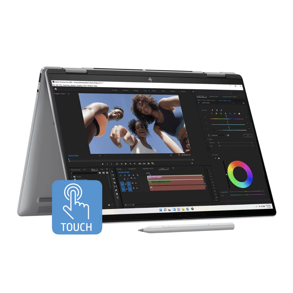 HP Envy X360 14-Fa0141AU 14'' 2K Touch 2-In-1 Laptop Meteor Silver ( Ryzen 5 8640HS, 16GB, 512GB SSD, ATI, W11, HS+M365 )