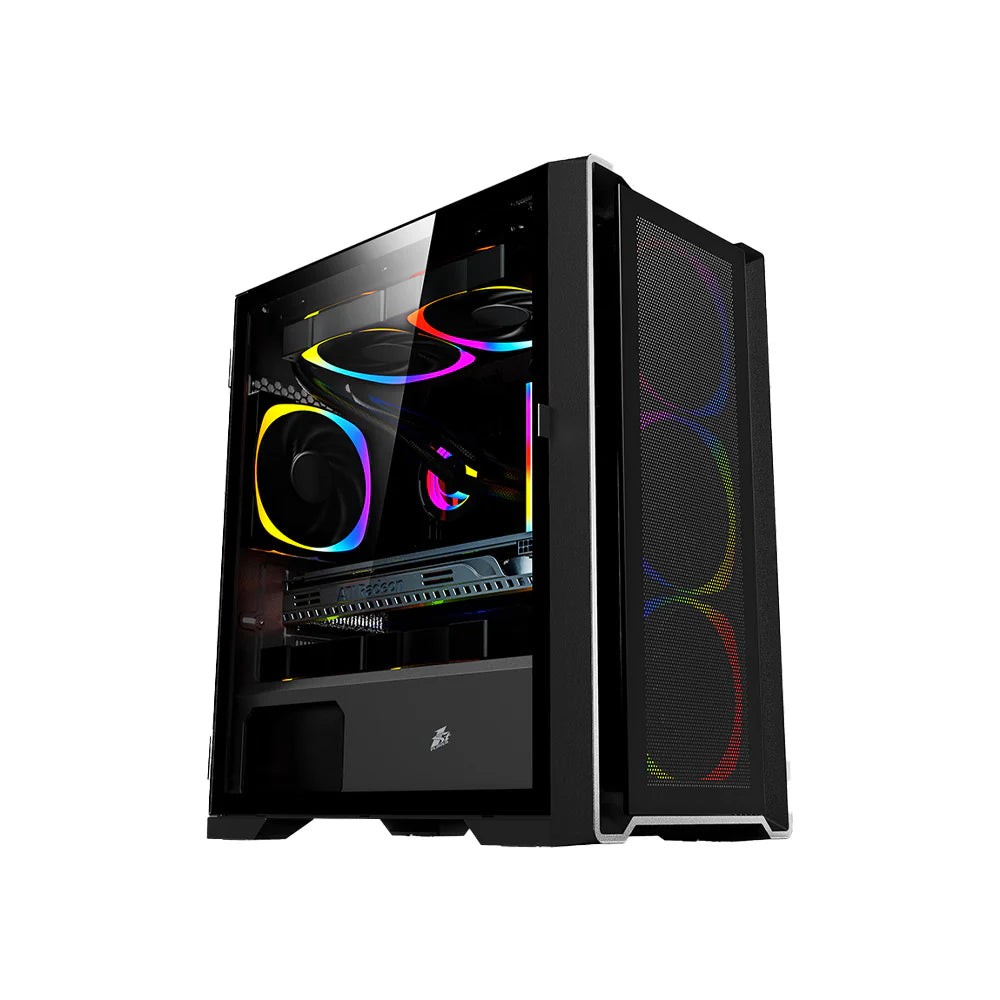 Custom Gaming Desktop PC Set, R5-5500, ASUS B550-A WIFI, RTX 5050 8GB, 16GB DDR4, 512GB SSD, PSU 650W, 1STPLAYER T4 V2, MONITOR GIGABYTE 24.5, LOGITECH MK200 WIRED KEYBOARD+MOUSE, WINDOWS 11 PRO.