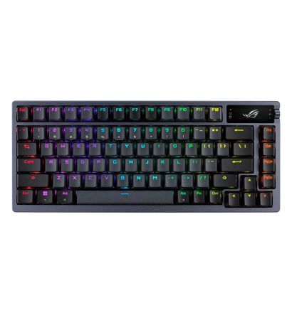 KEYBOARD / ASUS M701 ROG AZOTH GAMING KEYBOARD WIRELESS 75% / BLACK / WHITE / HOT-SWAPPABLE / NX SNOW SWITCH / 2 YEARS WARRANTY