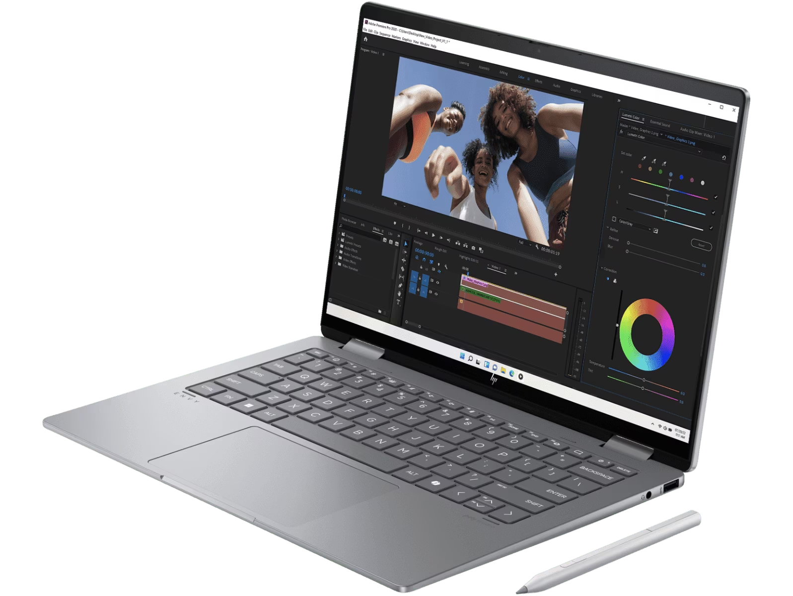 HP Envy X360 14-Fa0141AU 14'' 2K Touch 2-In-1 Laptop Meteor Silver ( Ryzen 5 8640HS, 16GB, 512GB SSD, ATI, W11, HS+M365 )