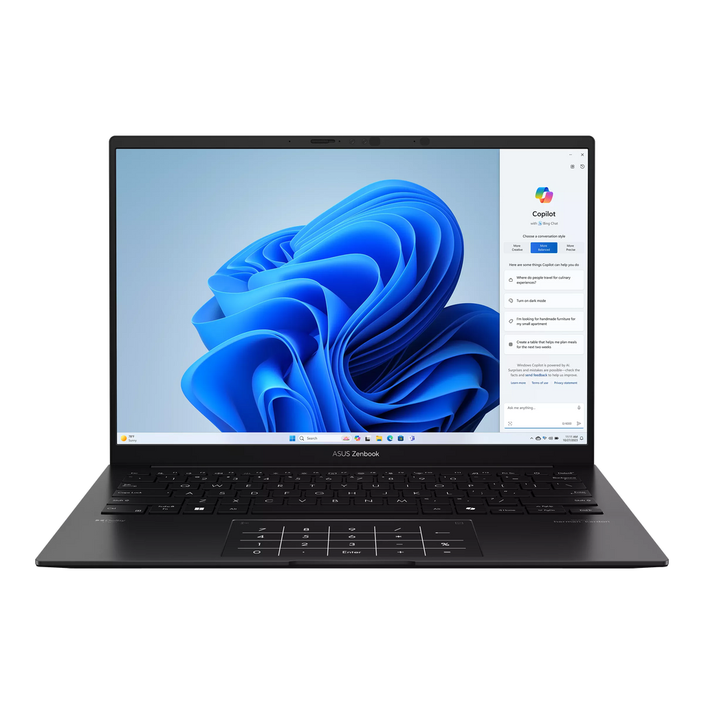 ASUS ZENBOOK 14 OLED (UM3406K-AQD112WS) AI 7-350, 16GB LPDDR5X, 512GB SSD, Radeon, 14"WUXGA 60Hz OLED, Win11H, OfficeHNS24+365 Basic Jade Black