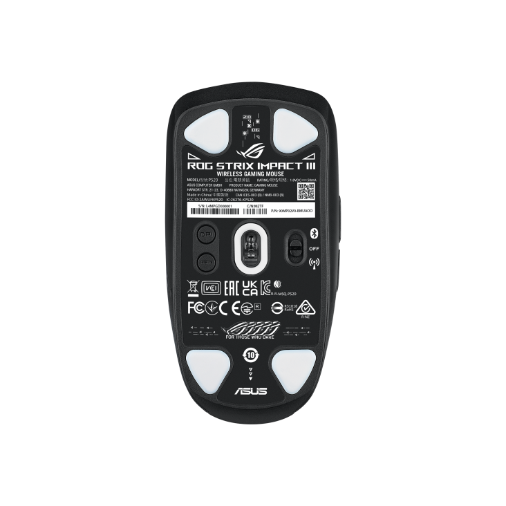 Asus P520 ROG Strix Impact III Wireless Gaming Mouse Black Color