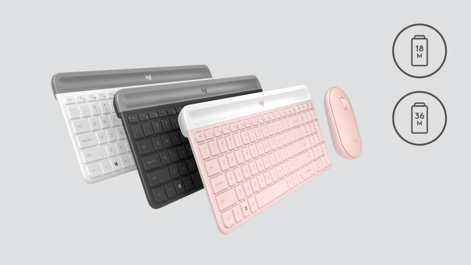 LOGITECH MK470 SLIM WIRELESS KEYBOARD AND MOUSE COMBO