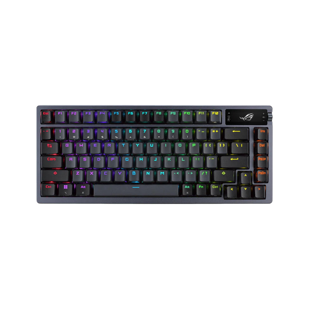 KEYBOARD / ASUS M701 ROG AZOTH GAMING KEYBOARD WIRELESS 75% / BLACK / WHITE / HOT-SWAPPABLE / NX SNOW SWITCH / 2 YEARS WARRANTY